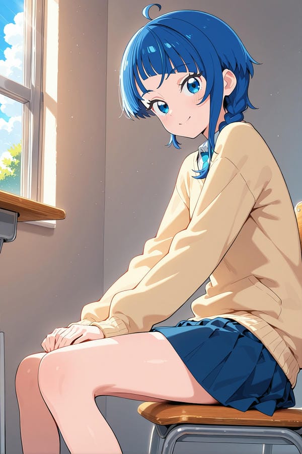 ảnh anime màu xanh dương 20