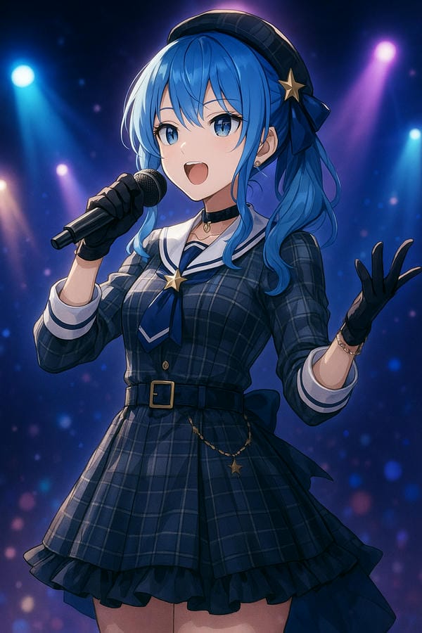 ảnh anime màu xanh dương 22