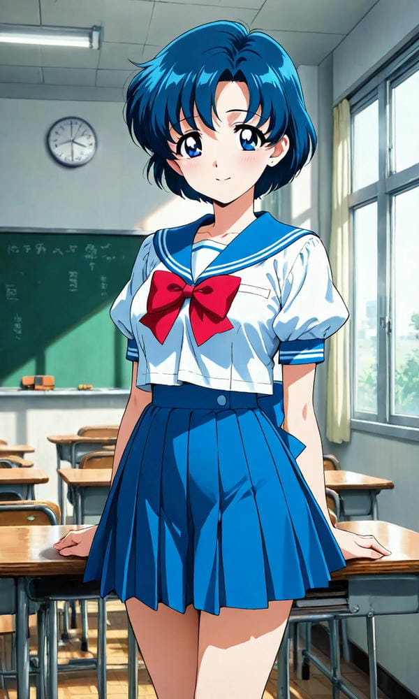 ảnh anime màu xanh dương 24