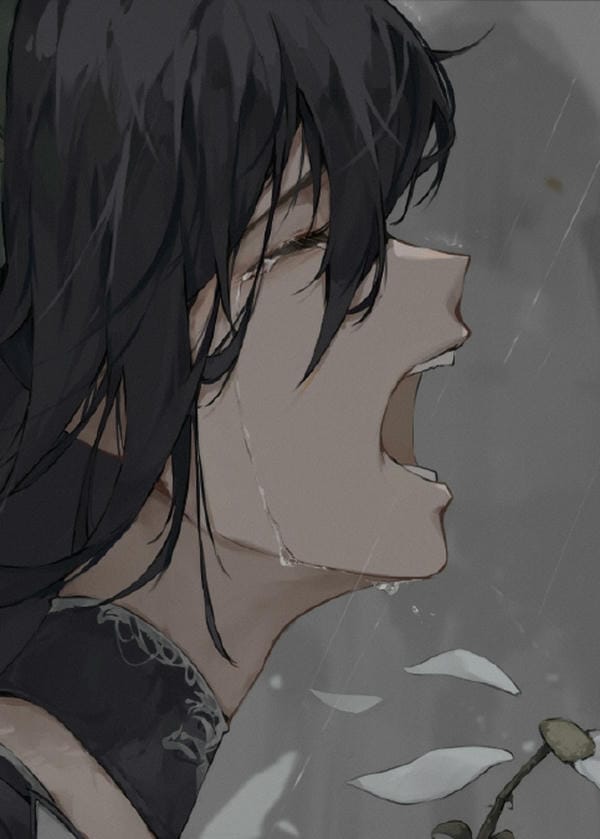 ảnh anime nam buồn 15