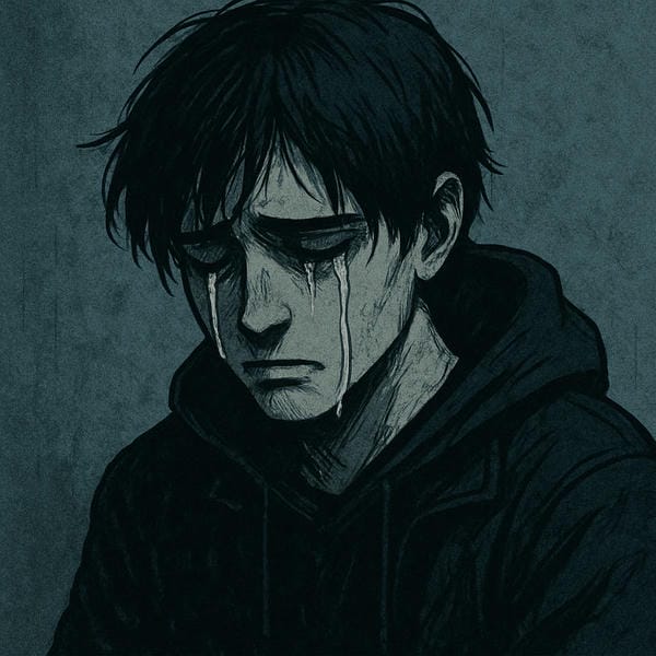 ảnh anime nam buồn 23