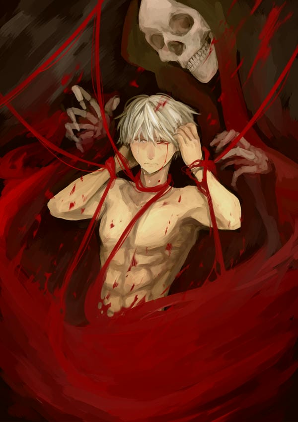 ảnh anime nam buồn 6