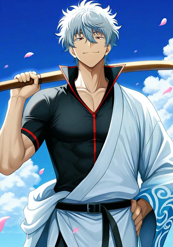 ảnh anime nam đẹp tóc trắng