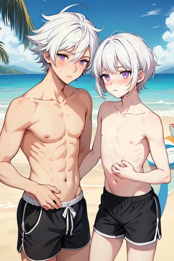 ảnh anime nam tóc trắng 10