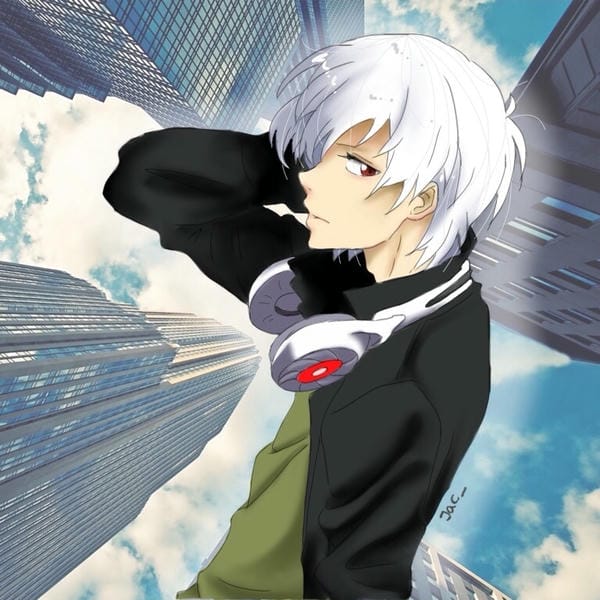 ảnh anime nam tóc trắng 19