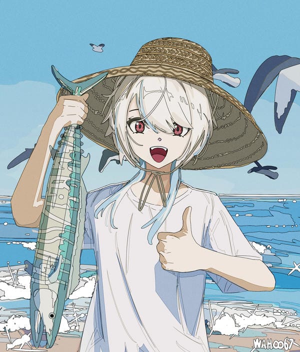 ảnh anime nam tóc trắng 2