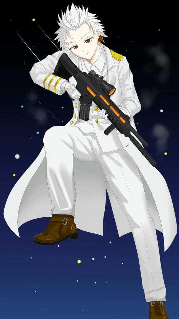 ảnh anime nam tóc trắng 24