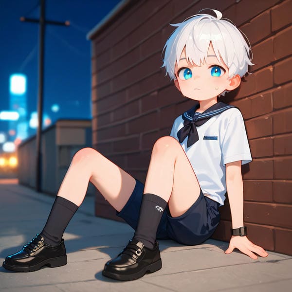 ảnh anime nam tóc trắng 4