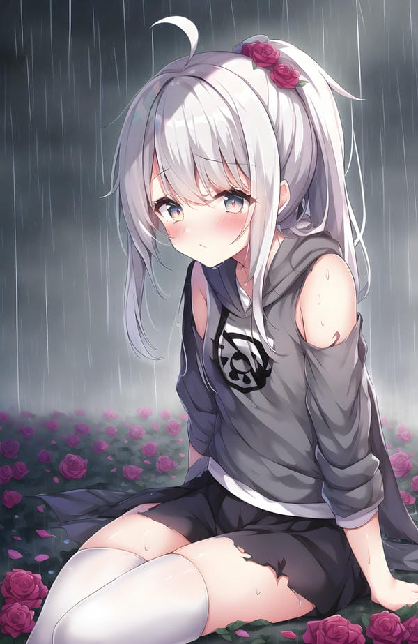 ảnh anime nữ buồn 11