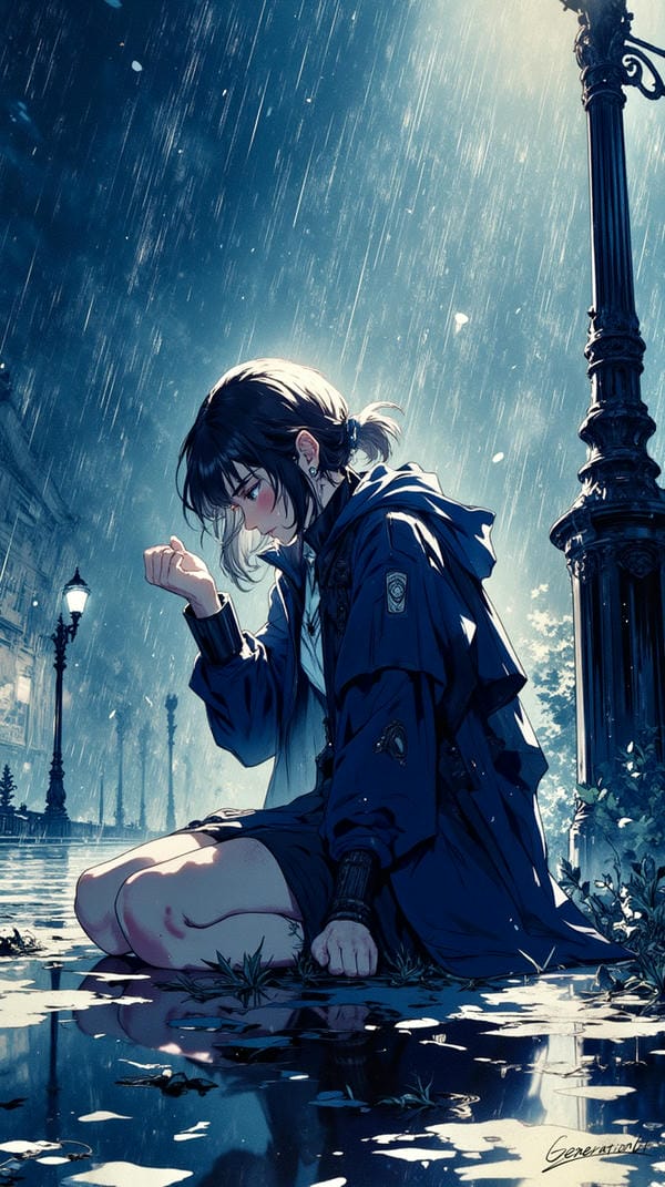 ảnh anime nữ buồn 5