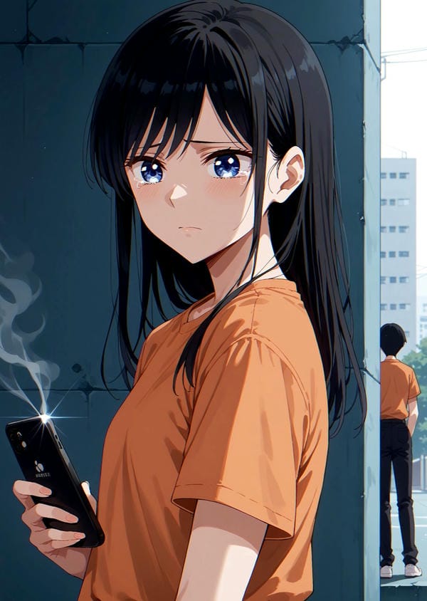 ảnh anime nữ buồn 9