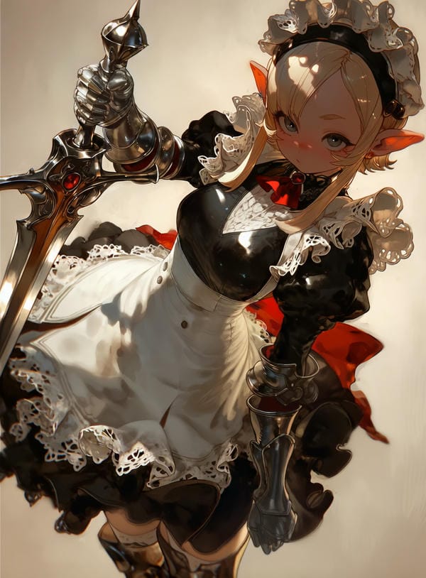 ảnh anime nữ cầm kiếm 10