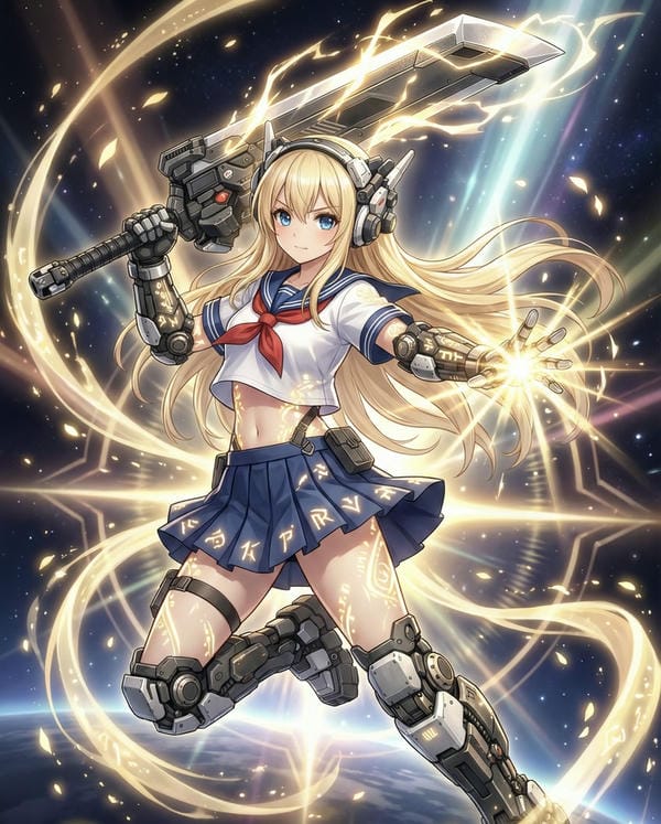 ảnh anime nữ cầm kiếm 11