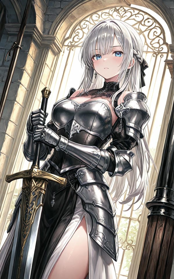 ảnh anime nữ cầm kiếm 12