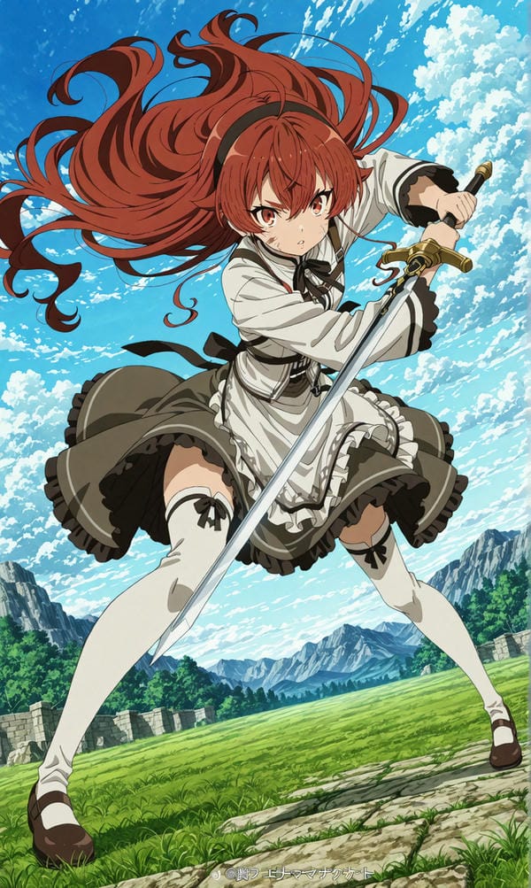 ảnh anime nữ cầm kiếm 18