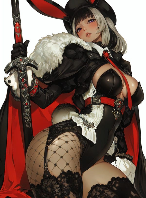 ảnh anime nữ cầm kiếm 2