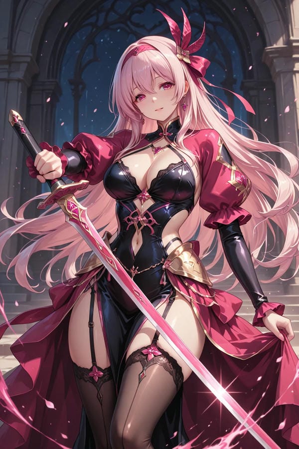 ảnh anime nữ cầm kiếm 21