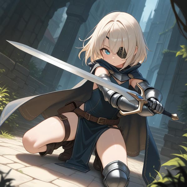 ảnh anime nữ cầm kiếm 24