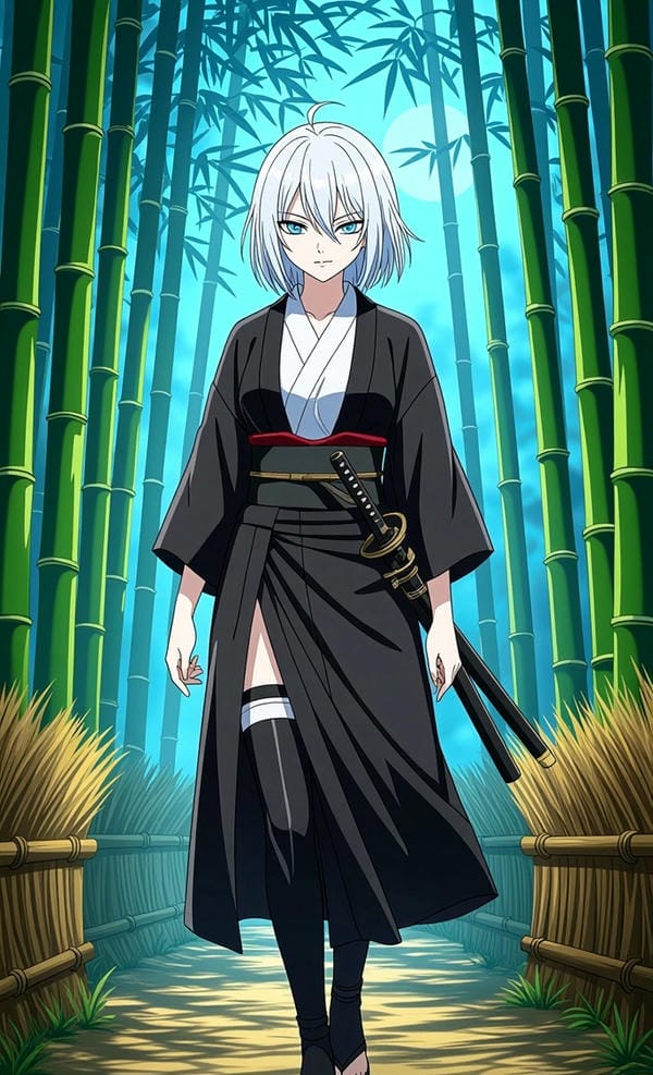 ảnh anime nữ cầm kiếm 25