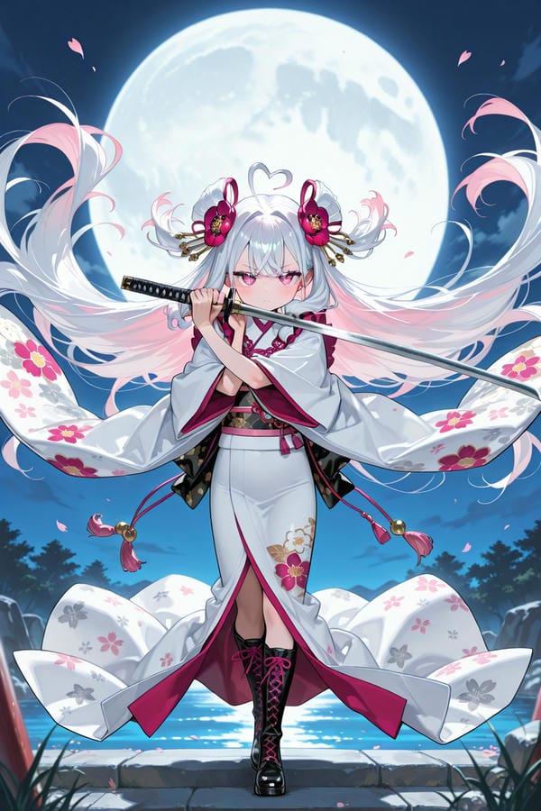 ảnh anime nữ cầm kiếm 4