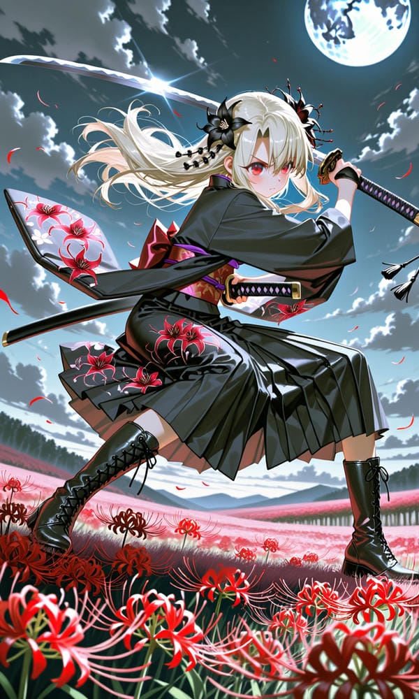 ảnh anime nữ cầm kiếm 5