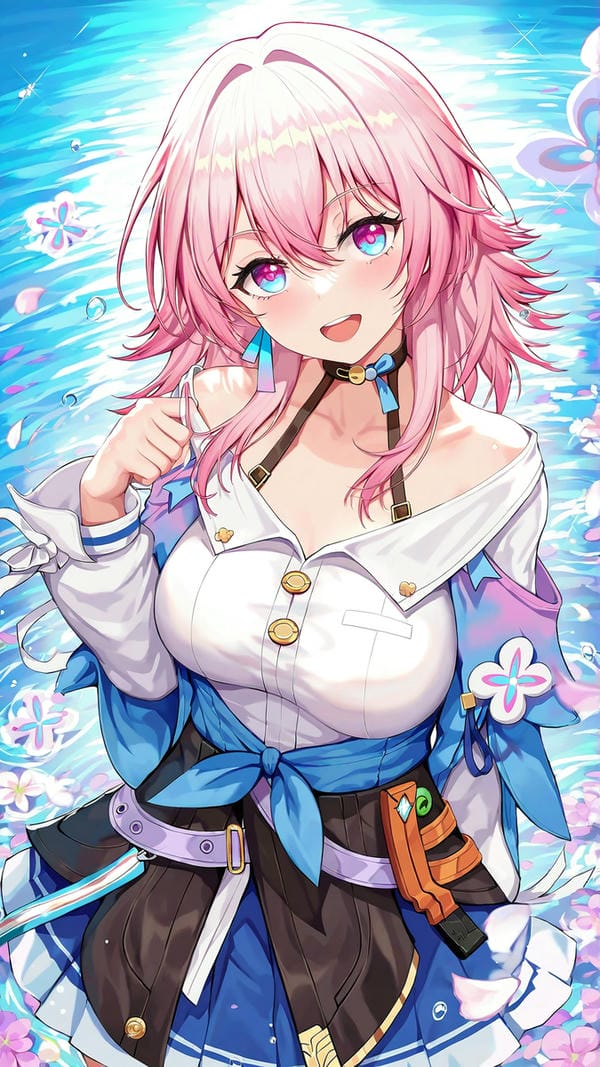 ảnh anime nữ tóc hồng 1