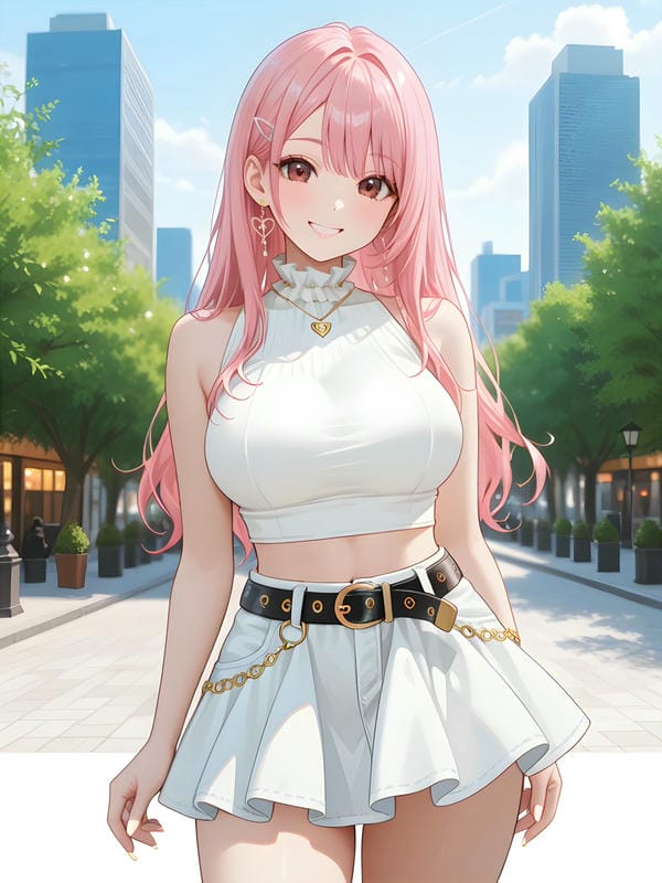 ảnh anime nữ tóc hồng 10