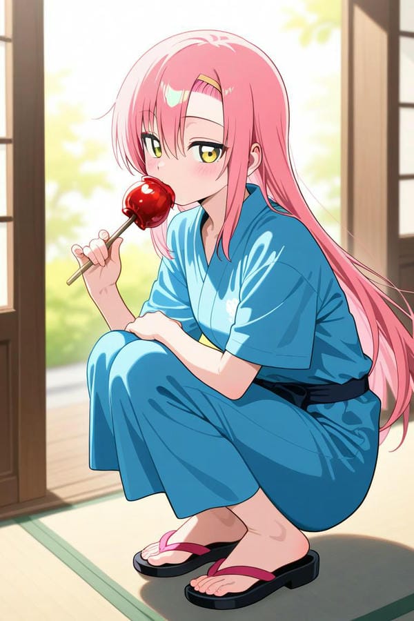 ảnh anime nữ tóc hồng 13