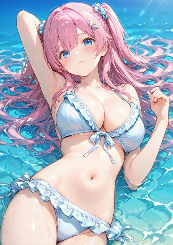 ảnh anime nữ tóc hồng 24