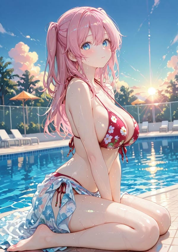 ảnh anime nữ tóc hồng 26