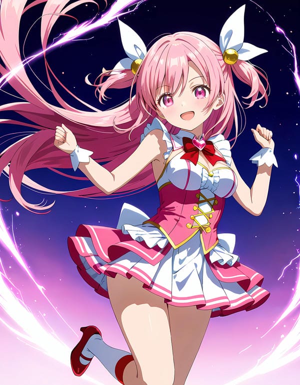 ảnh anime nữ tóc hồng 4