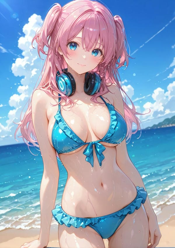 ảnh anime nữ tóc hồng 9