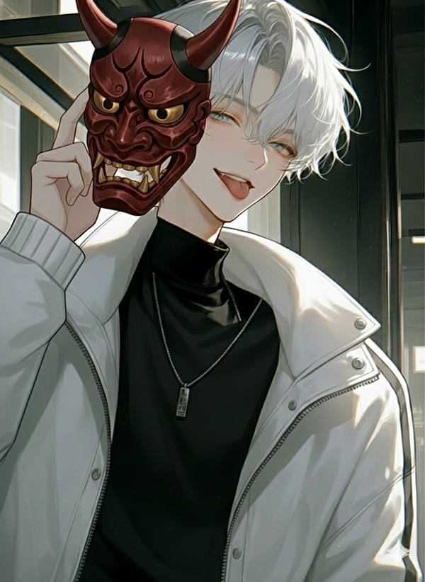 ảnh anime tóc trắng nam