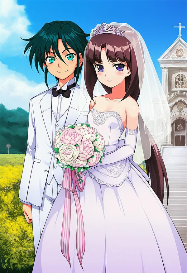 ảnh cưới anime 29