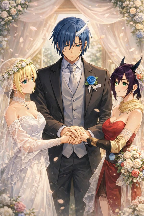 ảnh cưới anime 7