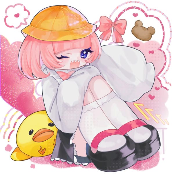 anime chibi màu hồng 12