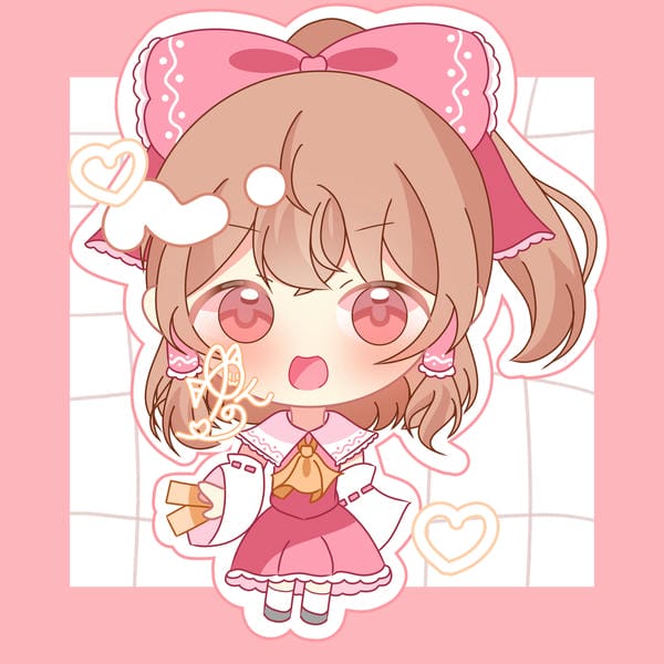 anime chibi màu hồng 13