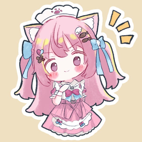 anime chibi màu hồng 20