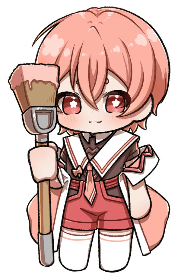 anime chibi màu hồng 22