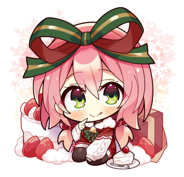 anime chibi màu hồng 26