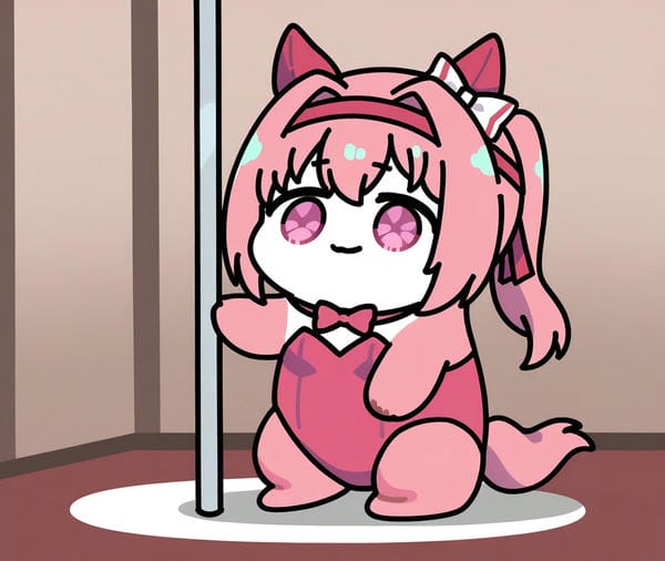 anime chibi màu hồng 3