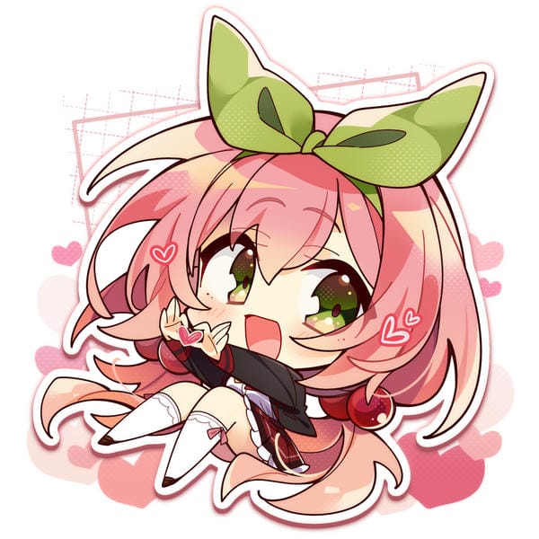 anime chibi màu hồng 30