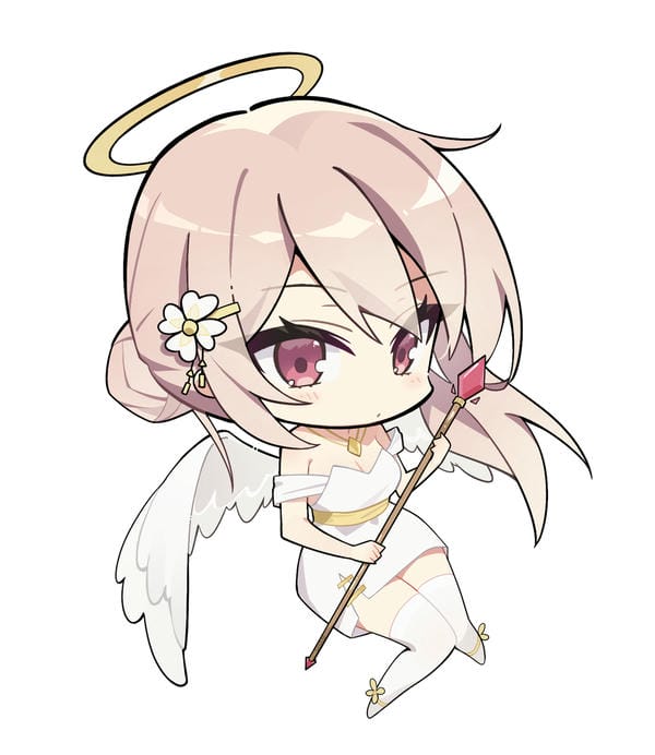 anime chibi màu hồng 6