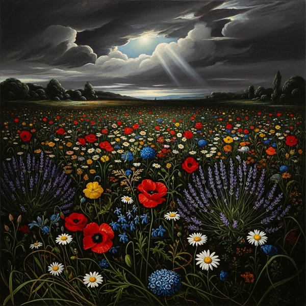 cánh đồng hoa anime 10