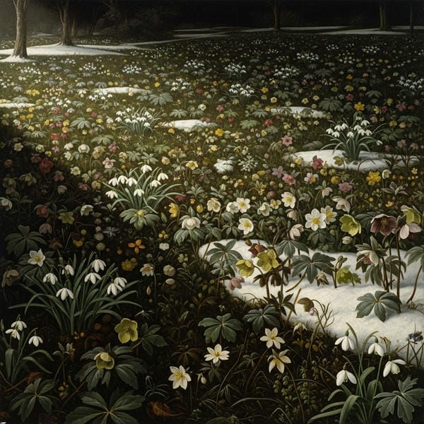 cánh đồng hoa anime 3