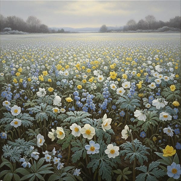 cánh đồng hoa anime 5