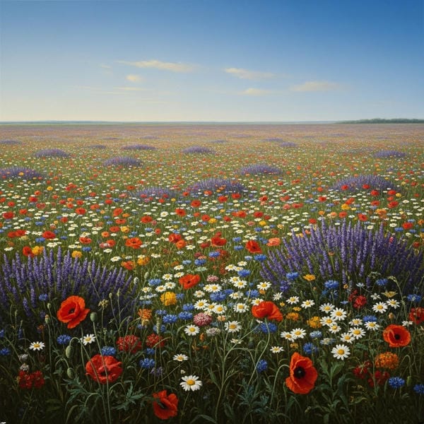 cánh đồng hoa anime 9