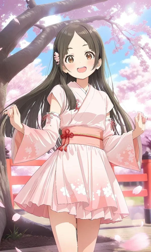 hình ảnh anime nữ mặc kimono 12