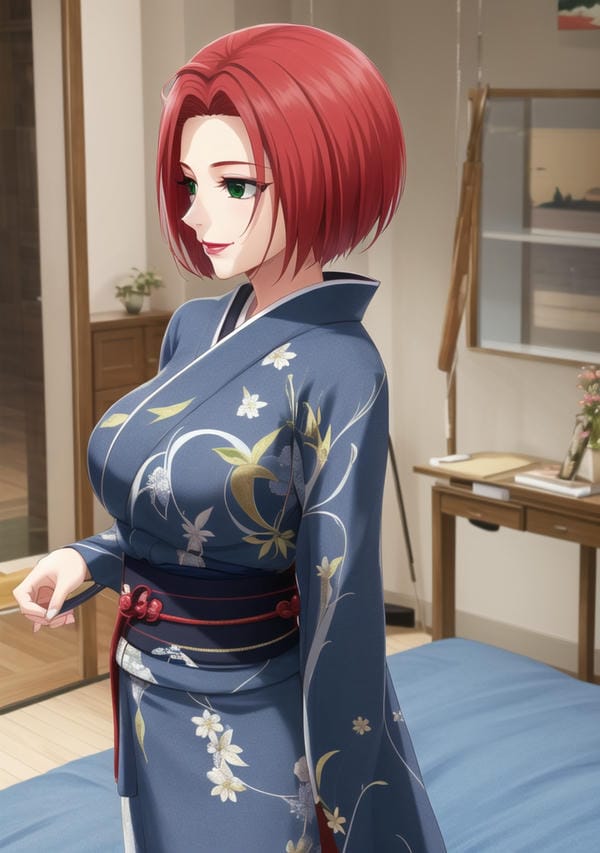 hình ảnh anime nữ mặc kimono 14