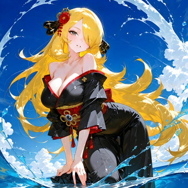 hình ảnh anime nữ mặc kimono 2